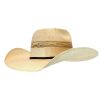 Twister Natural and Wheat Open Crown Straw Cowboy Hat Cut Price