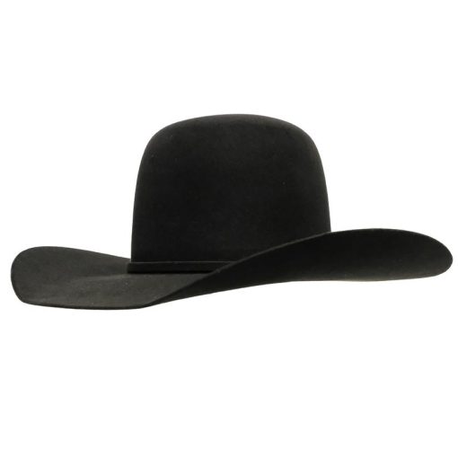 Rodeo King 5X Bullrider 4.25 Brim Open Crown Felt Hat – Black Charcoal Pecan Fashion
