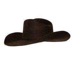 Ariat Chocolate Wool Hat with Self Band and Buckle – Precreased Store