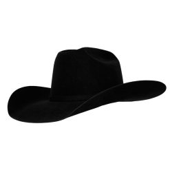 10X American Hat – Black Felt Long Oval Discount Online