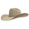 STT Tan Belly Pure Beaver Felt Hat 4.5″ Brim Open Crown Outlet
