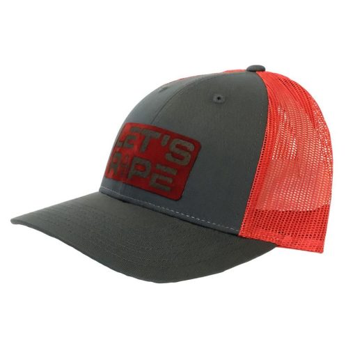 Let’s Rope Grey Red Meshback Logo Cap Fashionable