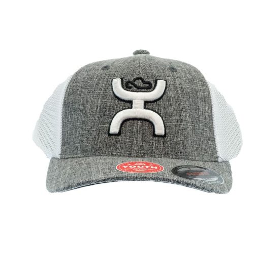 Hooey Cayman Grey And White Flex Fit Youth Cap Exquisite Gifts