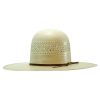 American Hat Company 4.5inch Brim Open Crown Natural Straw Hat – Black Band Fashion