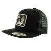 Red Dirt Hat Black with Red RDH Patch Meshback Youth Cap Cut Price