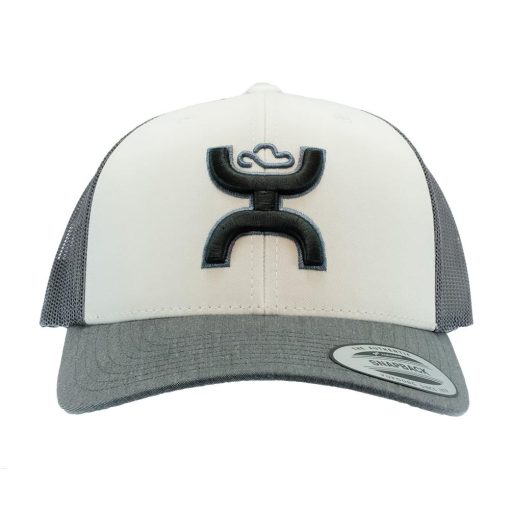Hooey Grey And White Sterling Trucker Cap Fashion