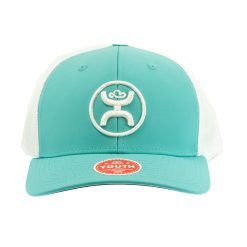 Hooey ‘O Classic’ Teal White 6Panel Trucker with White Hooey Circle Logo Men’s Cap Opening Sales