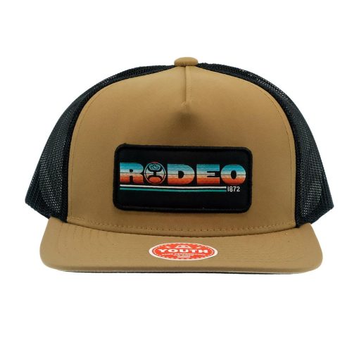 Hooey Rodeo Tan Black Trucker Youth Hat Fashion