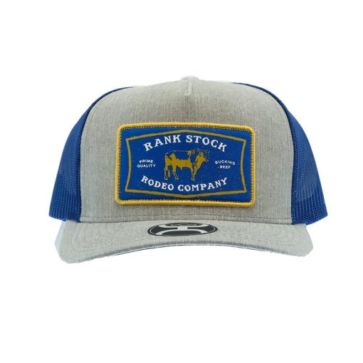 Hooey Rank Stock Grey Blue Trucker Hat Opening Sales