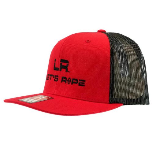 Let’s Rope Red Black Meshback Cap