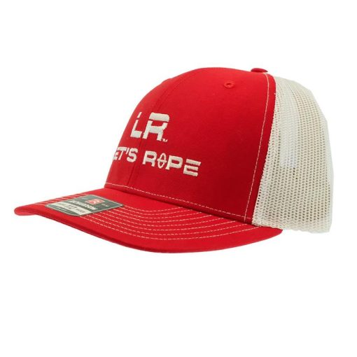 Let’s Rope Red and White Meshback Cap