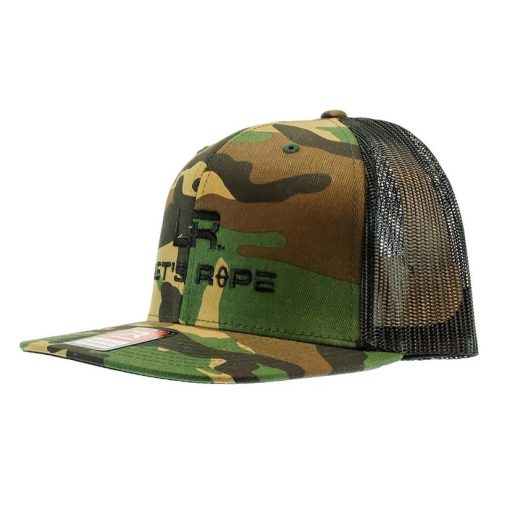 Let’s Rope Flat Bill Camo Meshback Cap Exquisite Gifts