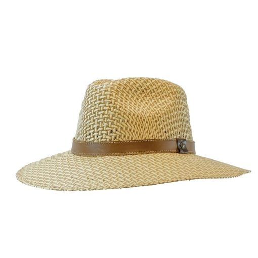 Rodeo King Bamboo Tracker 3.5″ Brim Two-tone Natural Straw Hat Gift Selection