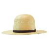 Rodeo King Burlap Bangora 4.5 Inch Open Crown Straw Hat Fashionable