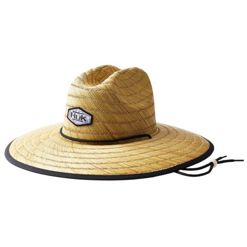 Huk Overcast Grey Running Lakes Straw Hat Limited Edition