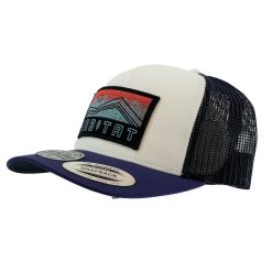 Hooey Habitat White and Navy Black and Red Rectangle Patch Cap Outlet