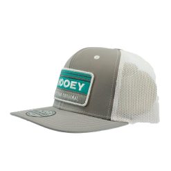 Hooey ‘Horizon’ Youth Grey White with Turquoise White Grey Rectangle Patch