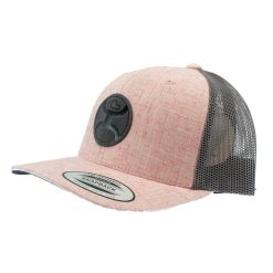 Hooey Blush Pink And Grey Trucker Cap Limited Edition