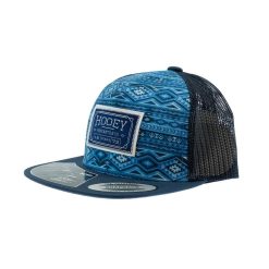 Hooey ‘Doc’ Blue Black with Blue White Rectangle Patch Youth Hat Store