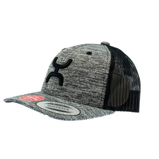 Hooey Sterling Grey Black 6Panel Youth Trucker Cap Outlet