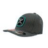 Hooey Tibbs Roughy Grey Black 5Panel Trucker Youth Cap Outlet