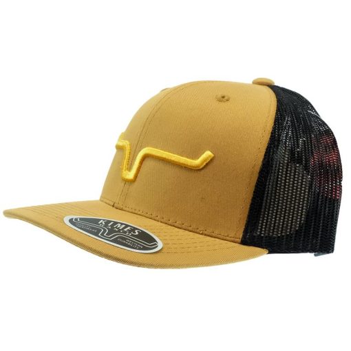 Kimes Ranch Camel and Black Weekly Trucker Cap