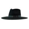 STT Pure Beaver Silver Belly Felt Hat 4.5in Brim Open Crown Fashionable