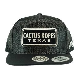 Cactus Ropes Black with Patch Meshback Cap