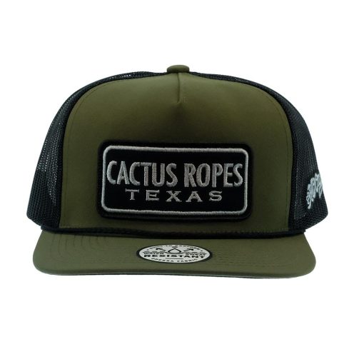 Cactus Olive And Black Trucker Cap