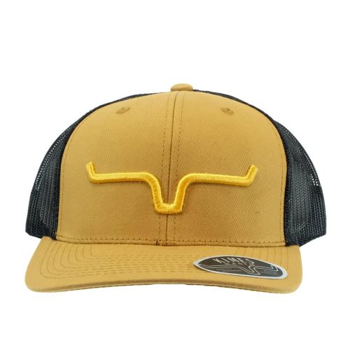 Kimes Ranch Camel and Black Weekly Trucker Cap