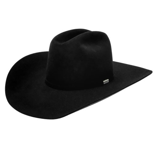 Resistol George Strait Ranch Road 4.25″ Brim Black Felt Hat Quality Guarantee