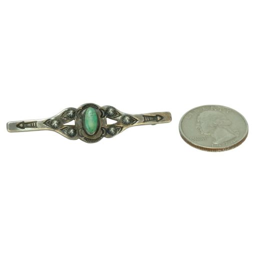 Vintage Silver and Turquoise Arrow Pin Special Offers