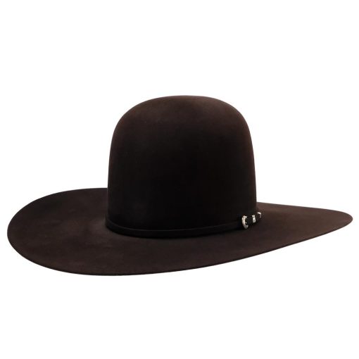 South Texas Tack 10X Horseman Black Cherry 4.5″ Brim Open Crown Felt Hat Discount Online