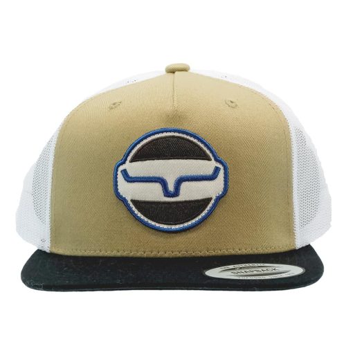 Kimes Ranch Union Made Tan and White Meshback Trucker Cap Cut Price